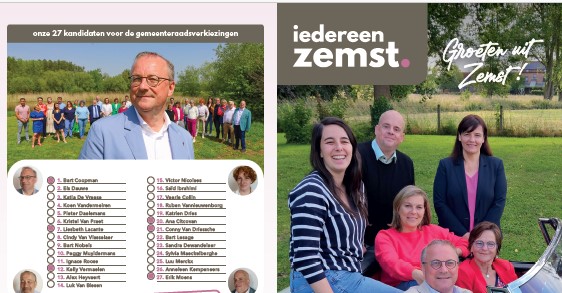 vijf deelgemeentenfolders